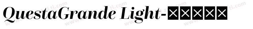 QuestaGrande Light字体转换
